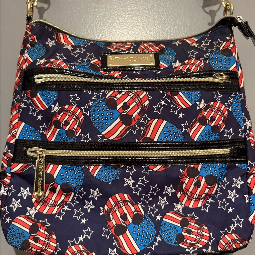 Betsey Johnson Navy Skull Crossbody Bag